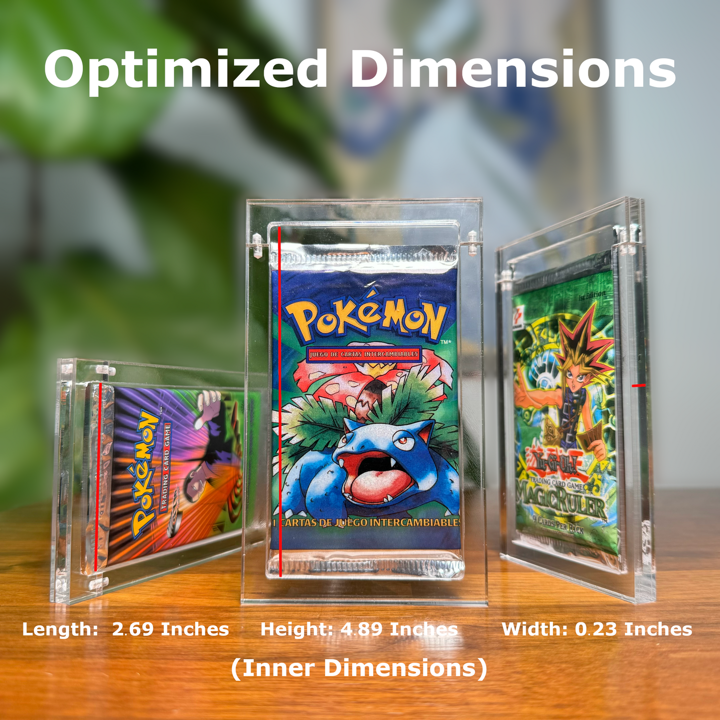 Acrylic Booster Pack Case (5 Pack)