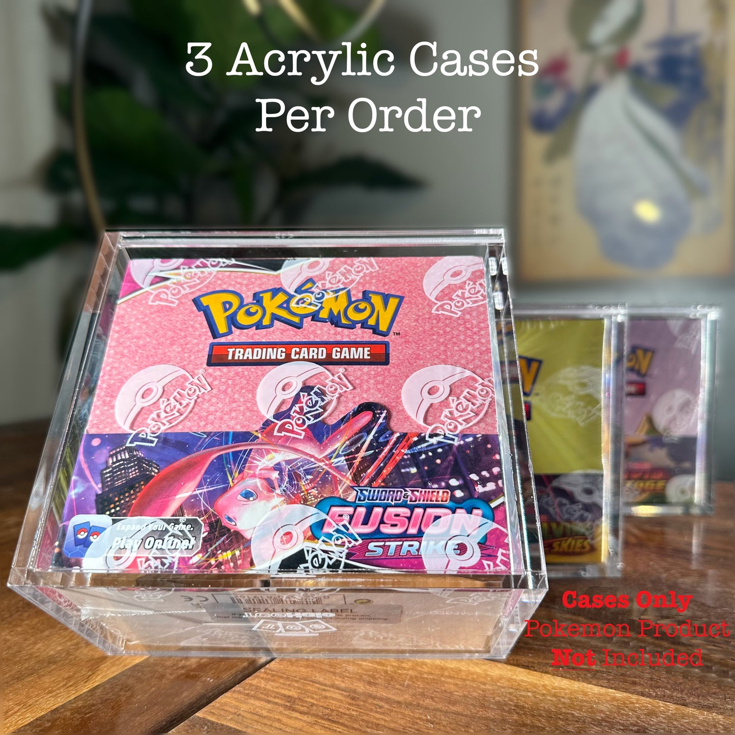 Acrylic Booster Box Case (3 Pack)